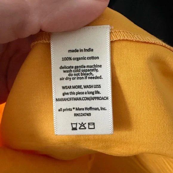 NWOT Mara Hoffman Lolita tie front dress - Picture 7 of 8